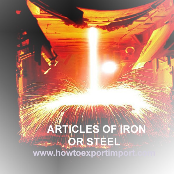 HS CODE Chapter 73 RTICLES OF IRON OR STEEL 4 digits